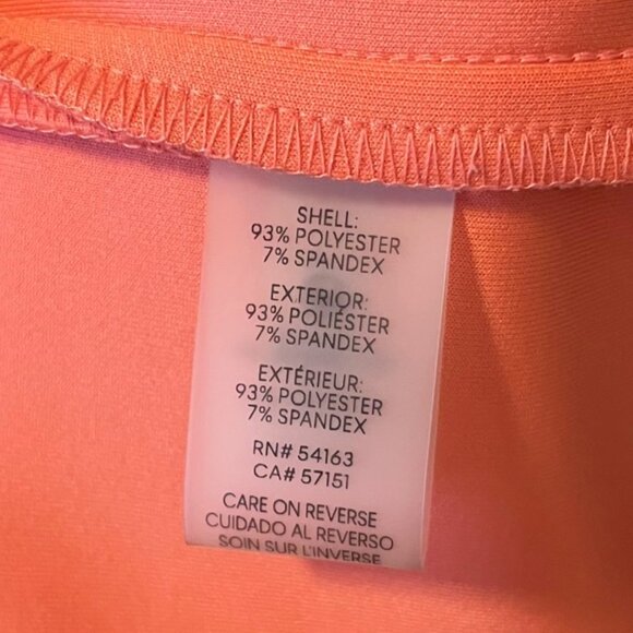 NWOT Calvin Klein Cold Shoulder Sheath Dress, Coral, Size 12 - Picture 7 of 7